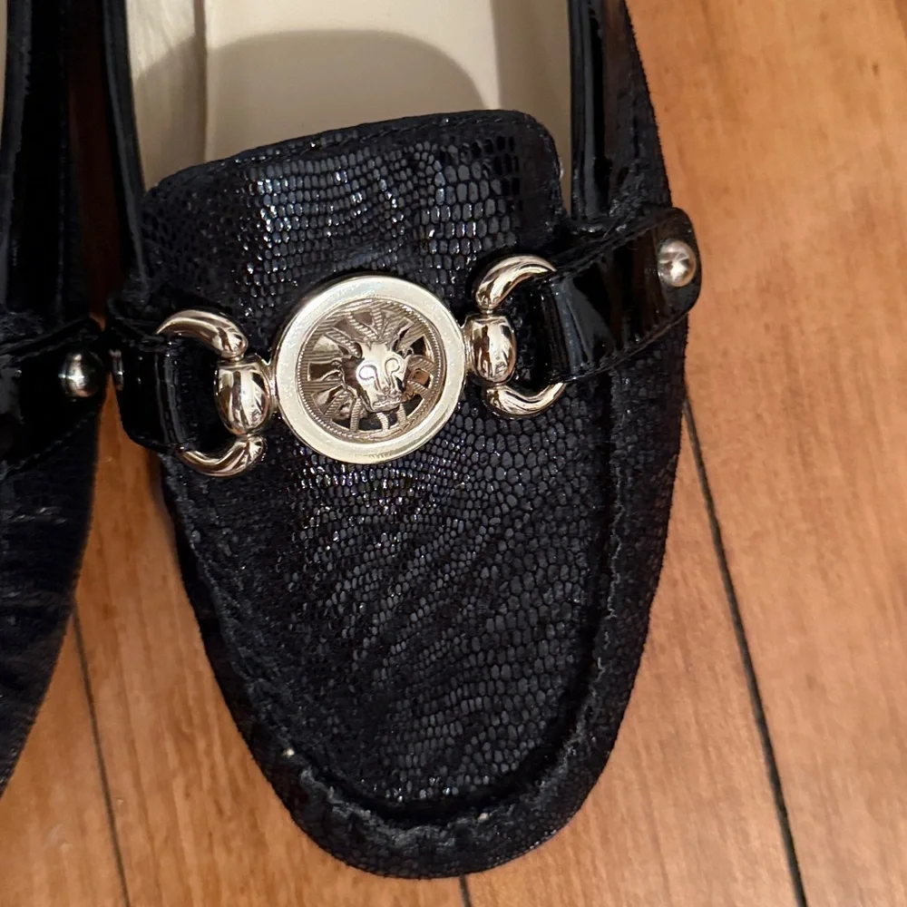 Anne Klein Black Textured Loafers/Slip ons/driving shoes‎ -BWOT- never worn